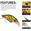 PROBEROS DW577 8003 Hook 5.3cm 4.6g Sinking Minnow Lure - Color F - 9