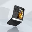 OPPO Find N3 Flip Wave Pattern Matte PC Phone Case - Black - 4