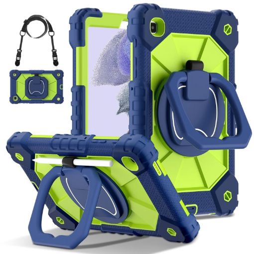 Samsung Galaxy Tab A7 Lite 2021 Case - Navy Yellow Green - 1