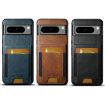 Google Pixel 6 Suteni H03 Oil Wax Leather Wallet Stand Back Phone Case (Brown) - 7