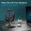 New Bee Dual Output Colorful Headset Display Rack HUB Expansion Headphone Holder - 4
