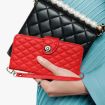 Nokia C22 Red Leather Phone Case with Lanyard - 6