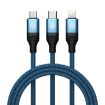 Nillkin Swift Pro 3 in 1 Fast Charging Cable - Blue - 1