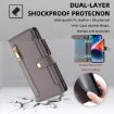 OPPO Find X5 Pro Sheep Texture Cross-body Zipper Wallet Leather Phone Case - Grey - 4