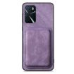 OPPO Find X5 Pro Retro Leather Card Bag Magnetic Phone Case - Purple - 2