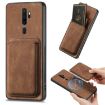 OPPO A9 2020/A5 2020 Retro Leather Card Bag Magnetic Phone Case - 1