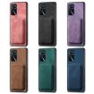 OPPO A9 2020/A5 2020 Retro Leather Card Bag Magnetic Phone Case - 7