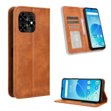UMIDIGI G5 Mecha Leather Phone Case - Brown - 1
