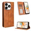 UMIDIGI A15/A15C Leather Phone Case - Brown - 1