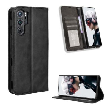ZTE nubia Red Magic 9 Pro Leather Phone Case (Black) - 1