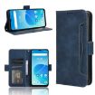 Blue Leather Phone Case for Umidigi G5 Mecha - Card Slots, Calf Texture - 1