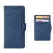 Blue Leather Phone Case for Umidigi G5 Mecha - Card Slots, Calf Texture - 4