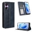 BLU G53 Magnetic Buckle Retro Texture Leather Phone Case - Blue - 1