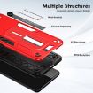 OPPO A38 4G Red Armor Finger Loop Phone Case - 3
