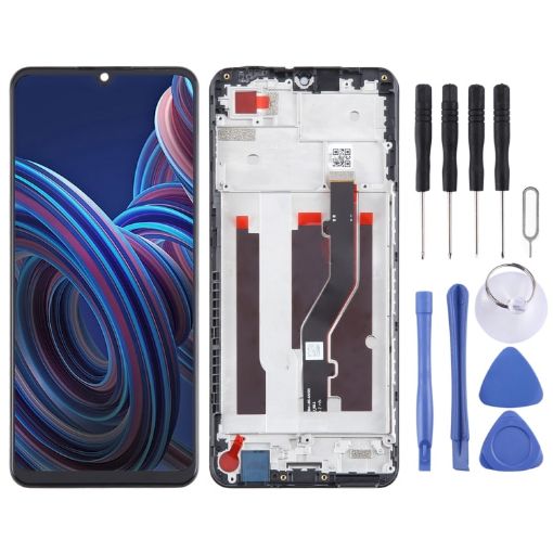 ZTE Blade A72 LCD Screen Digitizer Assembly with Frame - 1
