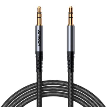 JOYROOM SY-A08 3.5mm to 3.5mm AUX Audio Adapter Cable, 1.2m - Black - 1