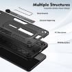 Tecno Spark 10 Pro Black Armor Finger Loop Holder Phone Case - 3