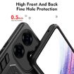 Tecno Spark 10 Pro Black Armor Finger Loop Holder Phone Case - 4