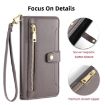 Samsung Galaxy M52 5G Sheep Texture Cross-body Zipper Wallet Leather Case - 3