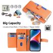 Samsung Galaxy M52 5G Sheep Texture Cross-body Zipper Wallet Leather Phone Case - Orange - 2