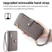 Samsung Galaxy A03s Sheep Texture Cross-body Zipper Wallet Leather Case - 6