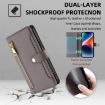 Samsung Galaxy A12 Sheep Texture Cross-body Zipper Wallet Leather Case - 4