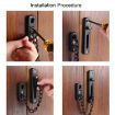 Anti-burglary Door Chain Latch, Ancient Copper - Security Chain - 8