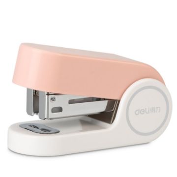 Picture of Deli Mini Stapler Includes 830 Staples ,12 Sheet Capacity (Pink)