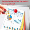 30pcs 40mm Round Colorful Whiteboard Paper Magnetic Buckle - Conference Teaching - 5
