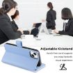 Samsung Galaxy M33 5G Blue Leather Cross-body Wallet Case - 5