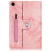 Samsung Galaxy Tab A9+ 360 Rotation Stand Smart Leather Tablet Case - Pink - 3