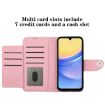 Samsung Galaxy A15 5G Rhombic Texture Flip Leather Phone Case - Pink - 5