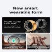 R02 SIZE 8 Smart Ring - Heart Rate/Blood Oxygen/Sleep Monitor - Black - 6