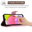 Samsung Galaxy A03s Pink Leather Flip Phone Case with Lanyard - 3