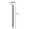 Samsung Galaxy Fit 3 Milanese Metal Steel Mesh Watch Band - Starlight - 7