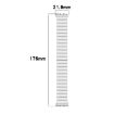Samsung Galaxy Fit 3 SM-R390 Metal Watch Band - Black - 7