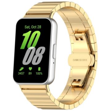 Samsung Galaxy Fit 3 SM-R390 Gold Metal Watch Band - 1