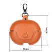 Huawei FreeClip Leather Earphone Case with Hook - Light Brown - 3
