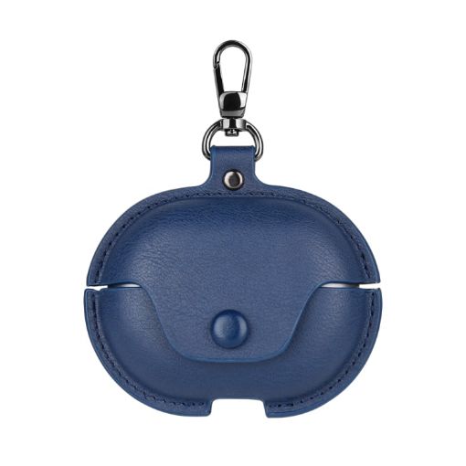 Huawei FreeClip Business Leather Earphone Protective Case - Blue - 1
