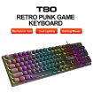 T-WOLF T80 104-Keys RGB Illuminated Keyboard - Black - 2