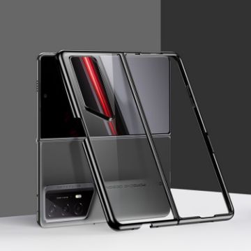 For Honor Magic V2 RSR Porsche Design Transparent Electroplating Folding Phone Case - 1