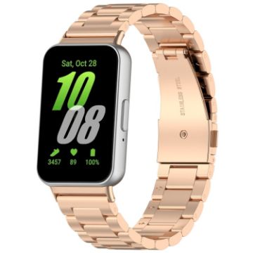 Samsung Galaxy Fit 3 SM-R390 Rose Gold Metal Watch Band - 1