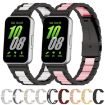 Samsung Galaxy Fit 3 SM-R390 Rose Gold Metal Watch Band - 5