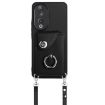 For Honor 90 Organ Card Bag Ring Holder Phone Case - Black - 2