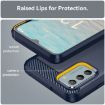 Nokia G42 Carbon Fiber Blue TPU Phone Case - Brushed Texture - 6