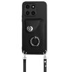 For Honor X6a Organ Card Bag Ring Holder Phone Case with Long Lanyard - 2