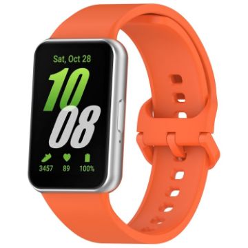 Samsung Galaxy Fit 3 SM-R390 Silicone Watch Band - Orange - 1