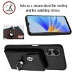 OPPO A58 4G Global Organ Card Bag Ring Holder Phone Case - Black - 5