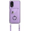 OPPO A58 4G Global Organ Card Bag Ring Holder Phone Case - Purple - 2