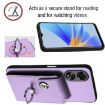 OPPO A58 4G Global Organ Card Bag Ring Holder Phone Case - Purple - 5